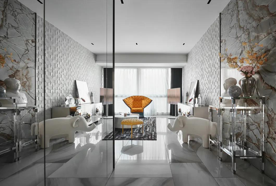 【六安梦享家装饰】220m²黑白灰丨高级感家居的完美演绎！